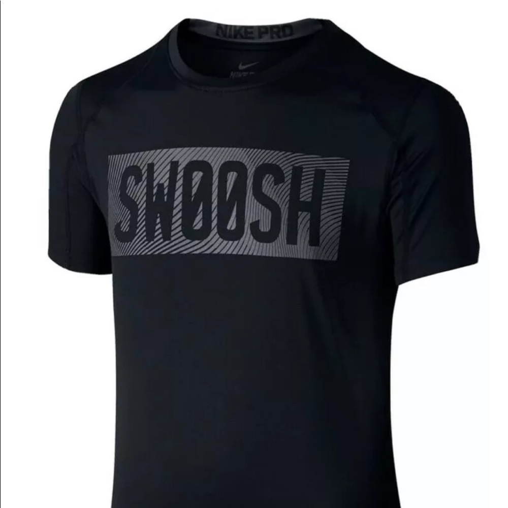 Nike Pro Swoosh Fitted Shirt, Boys Gray Size S